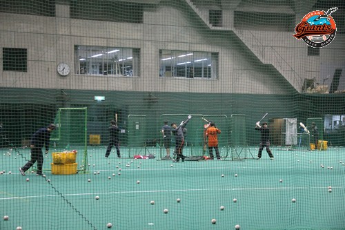 야간 배팅 훈련